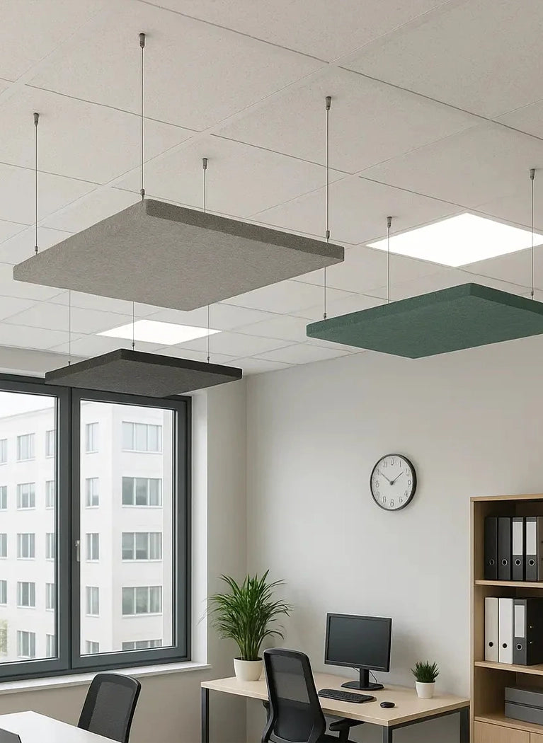 Suspended Ceiling Panels - Acoustic Felt RECTANGLE in office interior DecorMania EU